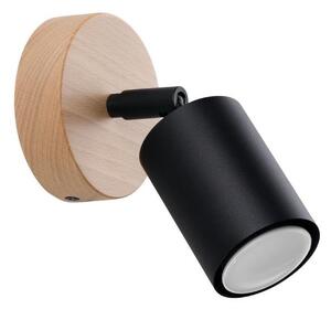 Sollux SL.1290 - Nástěnné bodové svítidlo VERDO 1xGU10/10W/230V černá