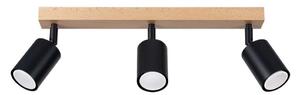 Sollux SL.1293 - Bodové svítidlo VERDO 3xGU10/10W/230V černá