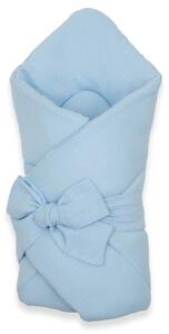 Mušelínová šněrovací zavinovačka New Baby blue