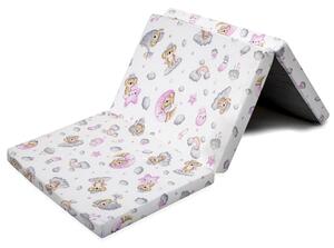 Skládací matrace do postýlky New Baby STANDARD 120x60x5 cm koala růžová