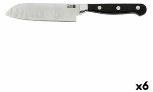 Nůž Santoku Quid Professional Inox Chef Black Černý Kov (13 cm) (Pack 10x)