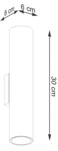 Sollux SL.1202 - Nástěnné svítidlo LAGOS 2xGU10/10W/230V zlatá