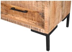 VYSOKÁ KOMODA, mangové dřevo, přírodní barvy, 135/132/40 cm MID.YOU - Online Only komody, Online Only