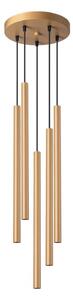 Sollux SL.1174 - Lustr na lanku PASTELO 5xG9/8W/230V zlatá