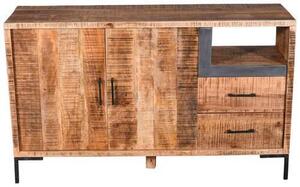 KOMODA, mangové dřevo, přírodní barvy, 145/87/40 cm MID.YOU - Komody na nožičkách, Online Only