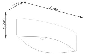 Sollux SL.1189 - Nástěnné svítidlo TONI 1xG9/8W/230V černá