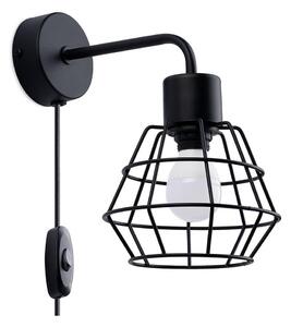 Sollux SL.1164 - Nástěnná lampa SUBA 1xE27/15W/230V černá
