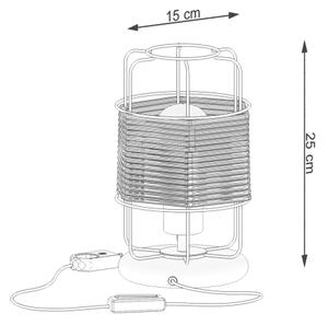 Sollux SL.1302 - Stolní lampa GIZUR 1xE27/15W/230V