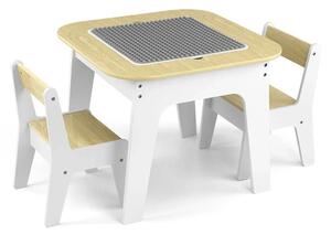 Dětský stůl a židle Milly Mally Olaf Blocks White
