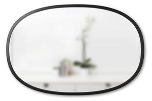 Oválné zrcadlo s černým rámem Umbra Hub Oval | černé