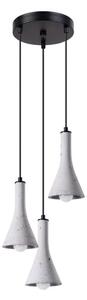 Sollux SL.1226 - Lustr na lanku REA 3xE14/12W/230V beton