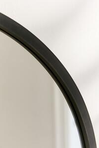 Umbra, Kulaté zrcadlo s černým rámem Hub 91 cm | černé