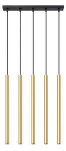 Sollux SL.1198 - Lustr na lanku PASTELO 5xG9/8W/230V zlatá