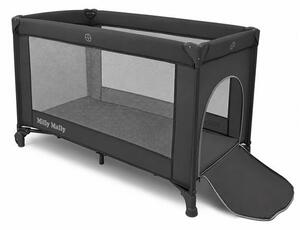 Dětská cestovní postýlka Milly Mally Mirage v přenosné tašce dark grey