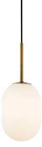 Lustr na lanku ALIAS 1xG9/8W/230V pr. 12 cm zlatá
