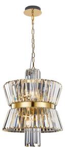 Lustr na řetězu AURELIA 8xE14/40W/230V zlatá
