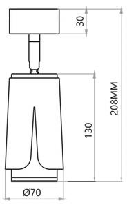 Bodové svítidlo FLOWER 1xGU10/8W/230V bílá