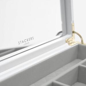 Stackers, Šperkovnice Orchid White Leather Lid | bílá 75441