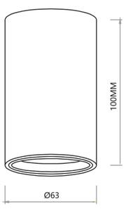 Bodové svítidlo GENESIS 1xGU10/8W/230V 10 cm bílá
