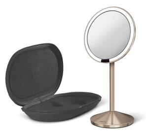Simplehuman, Cestovní kosmetické zrcadlo s LED osvětlením Sensor Mirror Mini | měděná