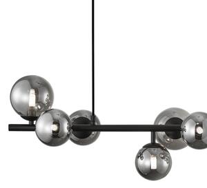 Lustr na lanku MILA 10xG9/9W/230V černá/šedá