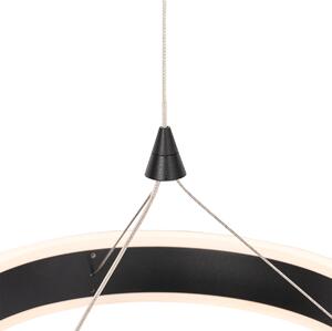 Závěsná lampa černá kulatá včetně LED 3-stupňové stmívatelné 3-světlo - Lyani