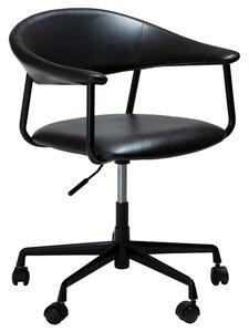 ​​​​​Dan-Form Černá koženková kancelářská židle DAN-FORM Rover