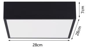 Immax NEO 07237L - LED Stmívatelné stropní svítidlo CANTO 22W/230V černá Tuya+DO