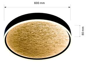 Wofi 9002-104L-LED Stmívatelné stropní svítidlo BORDEAUX LED/60W/230V černá/zlat