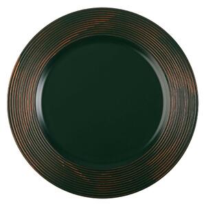 3869 Mělký talíř Versa Zelená Plastické 33 x 33 cm