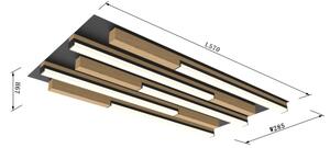 Wofi 9031-506S - LED Stmívatelné stropní svítidlo PALERMO LED/34W/230V dřevo