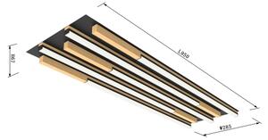 Wofi 9031-506L - LED Stmívatelné stropní svítidlo PALERMO LED/57W/230V dřevo