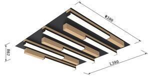 Wofi 9031-606 - LED Stmívatelné stropní svítidlo PALERMO LED/26W/230V dřevo