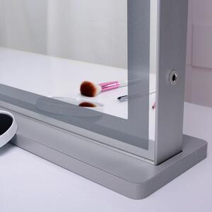 MMIRO, L609HS, Hollywoodské make-up zrcadlo s osvětlením 72 x 56 cm | stříbrná L609HS
