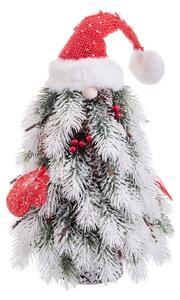 2249 Vánoční stromeček Bílý Červený Zelená Plastické Polyfoam materiál 21 x 21 x 45 cm