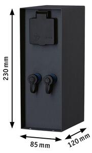 Paulmann 94700 - Venkovní zásuvkový sloupek RIO 2Z SCHUKO 230V IP44