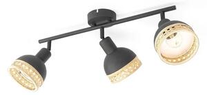 Lindby - Lonnaris 3 Stropní Lampa Black/Nature