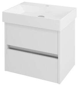 Sapho NIRONA umyvadlová skříňka 57x51,5x43 cm, bílá, NR060-3030