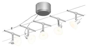 Paulmann 94136 - SADA 5xGU5,3/10W Kompletní lankový systém SHEELA 230V chrom