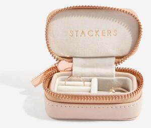 Stackers, Cestovní šperkovnice Blush Petite Travel | růžová