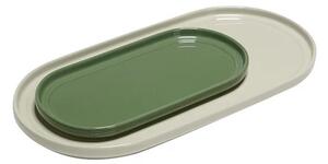 Hübsch - Amare Serving Podnos Set of 2 Pískový/Green