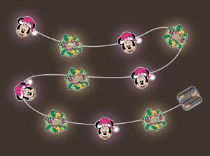 LED řetězová světla Minnie Mouse Lucky 165 cm