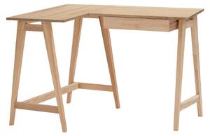 Dřevěný rohový pracovní stůl RAGABA LUKA 115 x 85 cm, levý