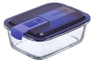 Hermetická obědová krabice Luminarc Easy Box Modrý Sklo (6 kusů) (820 ml)