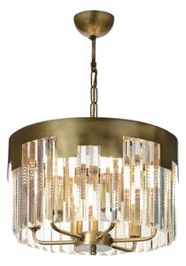 Lustr na řetězu CRYSTALLINE 6xE27/40W/230V bronzová
