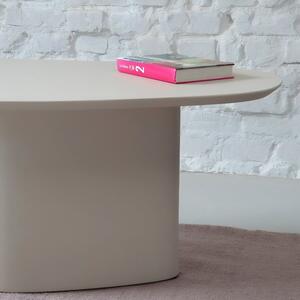 Krémově bílý lakovaný konferenční stolek RAGABA CELLS 90 x 55 cm