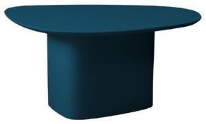 Petrolejově modrý lakovaný konferenční stolek RAGABA CELLS 90 x 55 cm