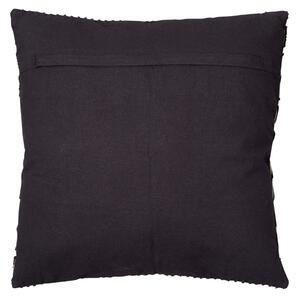Hoorns Béžovo-černý bavlněný polštář Dewi 45 x 45 cm