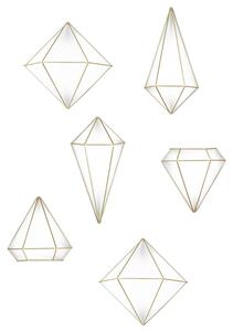 Umbra, Univerzální geometrická dekorace Prisma | zlatá