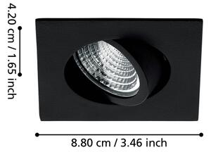Eglo 33394 - LED Stmívatelné podhledové svítidlo SALICETO LED/6W/230V černá